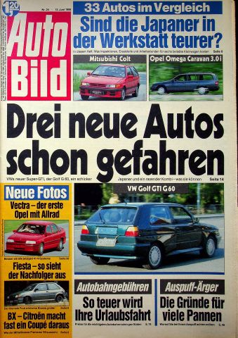 Deckblatt Auto Bild (24/1988)